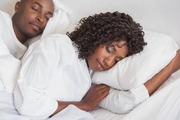 couple sleeping peacefully