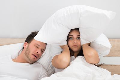 man snoring